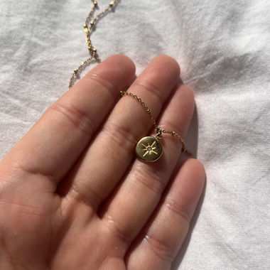 Gold Necklace - Star Pendant
