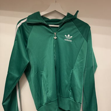 Grüne Adidas Jacke, Grösse 36