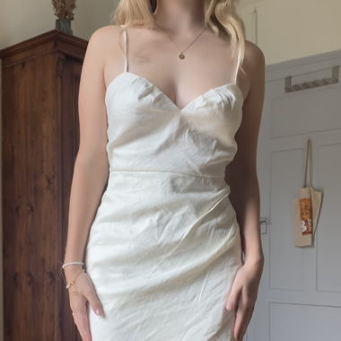 white mango dress