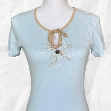 Soft baby blue tee 