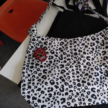 Sac à main coton Calavera Madame Peel