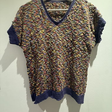 Maglione in maglia multicolore
