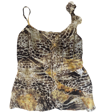 Top Cami con Stampa Animalier