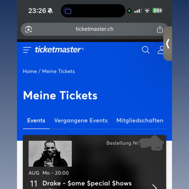 Drake Konzert, Zürich, 11 August