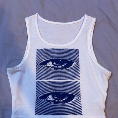 Crop tops à motif 