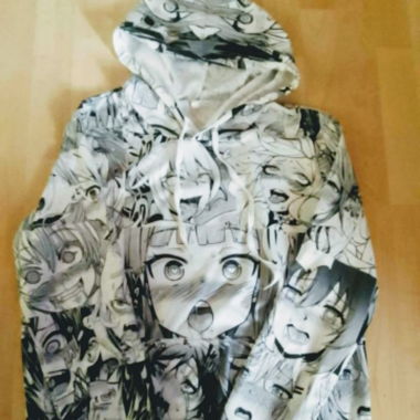 Hoodie Manga Print 