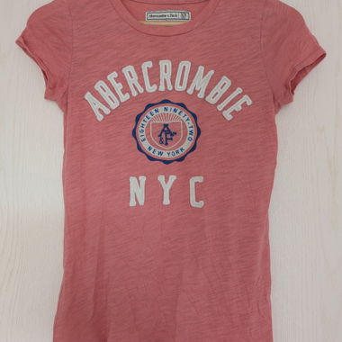 Abercrombie & Fitch pink NYC T‑shirt XS