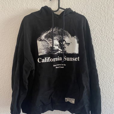 Black California Sunset Hoodie