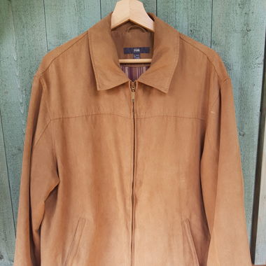 Braune Lederjacke