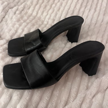 Schwarze Zara Mules, Grösse 37