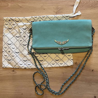 Rock Suede Clutch Bag