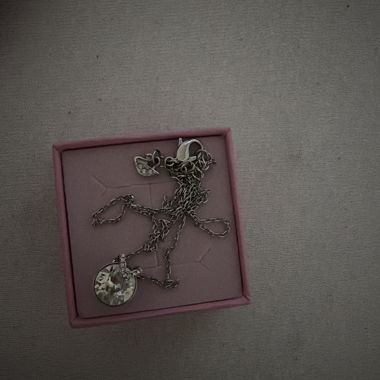 Silver-colored Necklace with Pendant