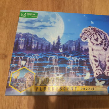 Puzzle Neon 1000 Weisser Tiger
