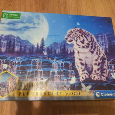 Puzzle Neon 1000 Weisser Tiger