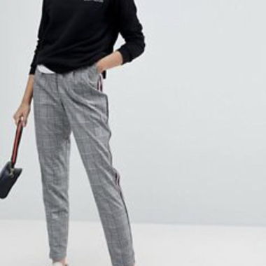 pantalon à carreaux gris 🌟