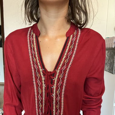 onpiece langärmlig rot gr 34
