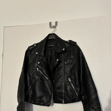 Cropped Kunstlederjacke, Gr. EU S