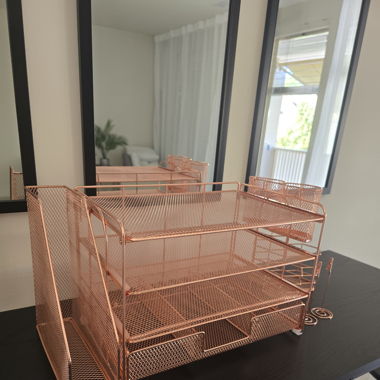 Rosegold Schreibtisch Organizer Set, neu