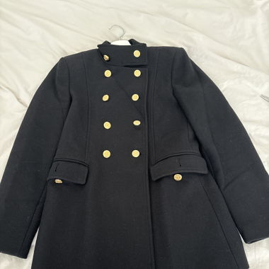 Black Wool Zara Coat