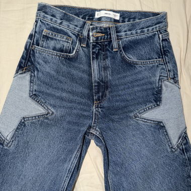 Jeans MNG con stelle laterali