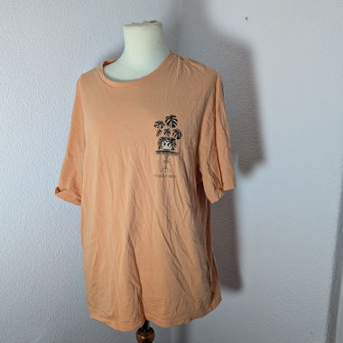 T-shirt couleur pêche avec imprimé graphique