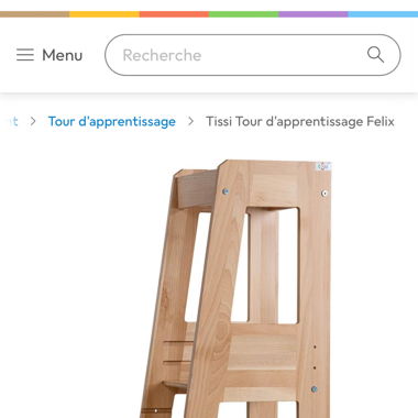 Tour d’apprentissage en bois pour enfants 