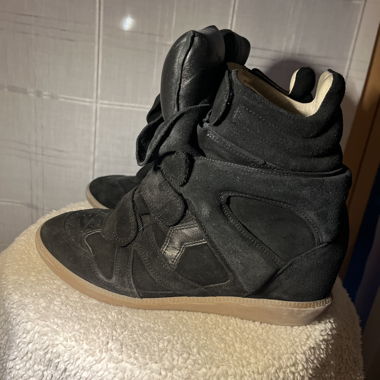 Sneaker con zeppa Isabel Marant con velcro