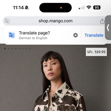 Nagelneue Mango Lederjacke Kuhmuster - ungetragen!