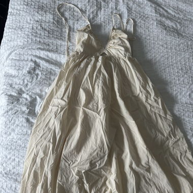 White Dress open back