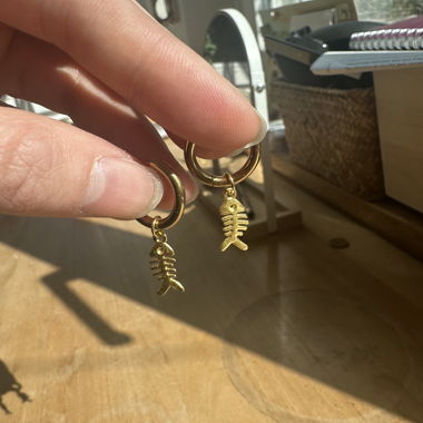 Gold Fish Earrings