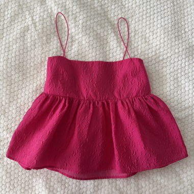 Envii pink flowy blouse top