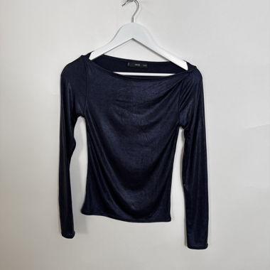 MNG Longsleeve glänzendes Top