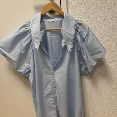 Vestito corto azzurro