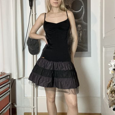 Y2K Dress - Black - Purple