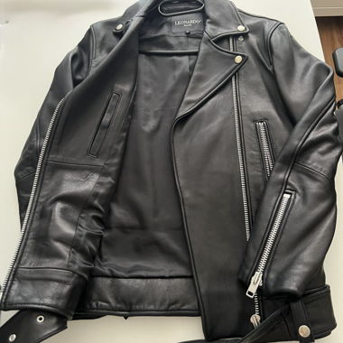 Lederjacke schwarz XS