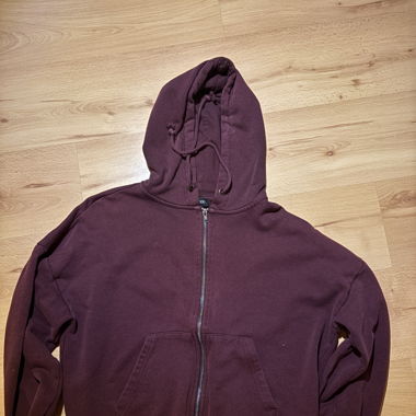 Zipper-Hoodie Weinrot