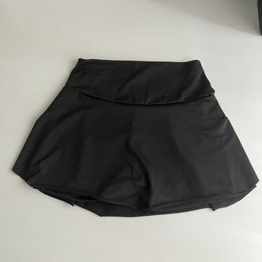 Black mini skirt
