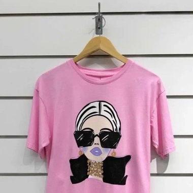 DAMEN TSHIRT CHILLI GIRL COLLECTION IN Rosa M/L