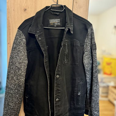 Black denim jacket - Angelo Litricos - men