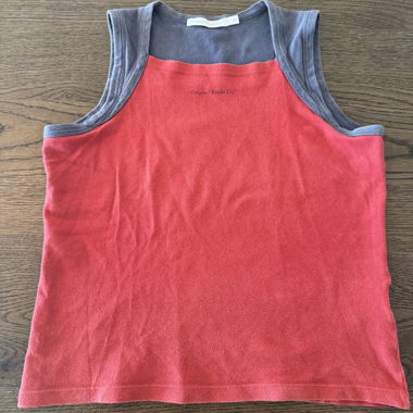 Débardeur pour femme rouge/gris