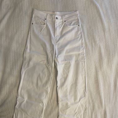 Pantalon blanc taille haute