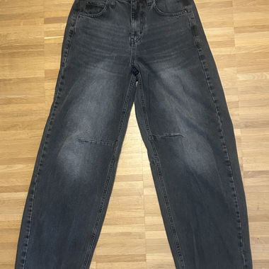 Jeans noirs à jambe large BDG