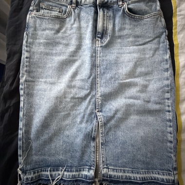 Gonna in denim azzurro chiaro