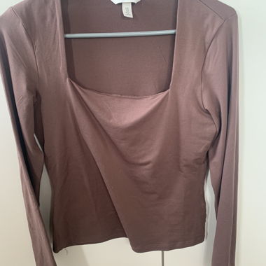 Pull à manches longues en mauve (H&M)