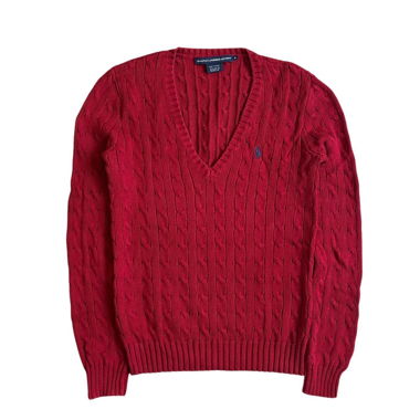 Maglione in maglia rasata con trecce Polo Ralph Lauren