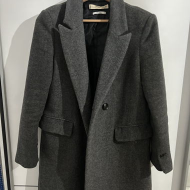 Cappotto in lana grigio Mango EUR S