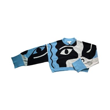 Monki Cropped Sweater/Sweatshirt/Knitted Sweater