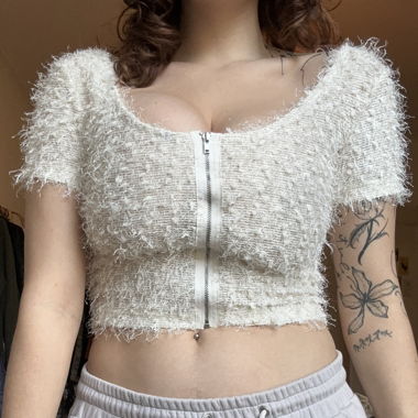 Veste courte pailletée vintage