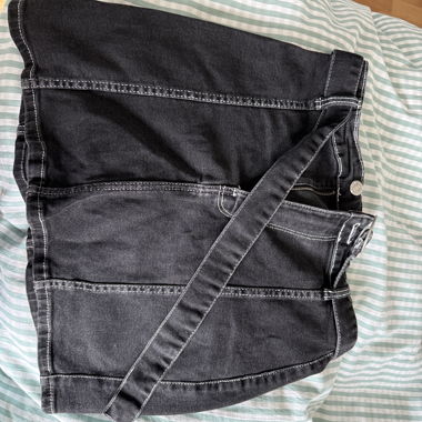 Bershka Denim Skirt with Belt
