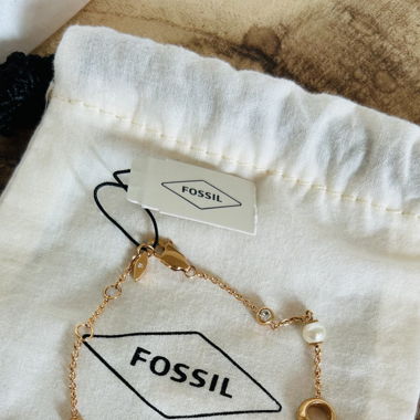Fossil Armband rosé pearl